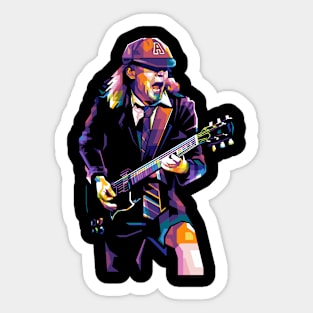 Angus Young WPAP Sticker